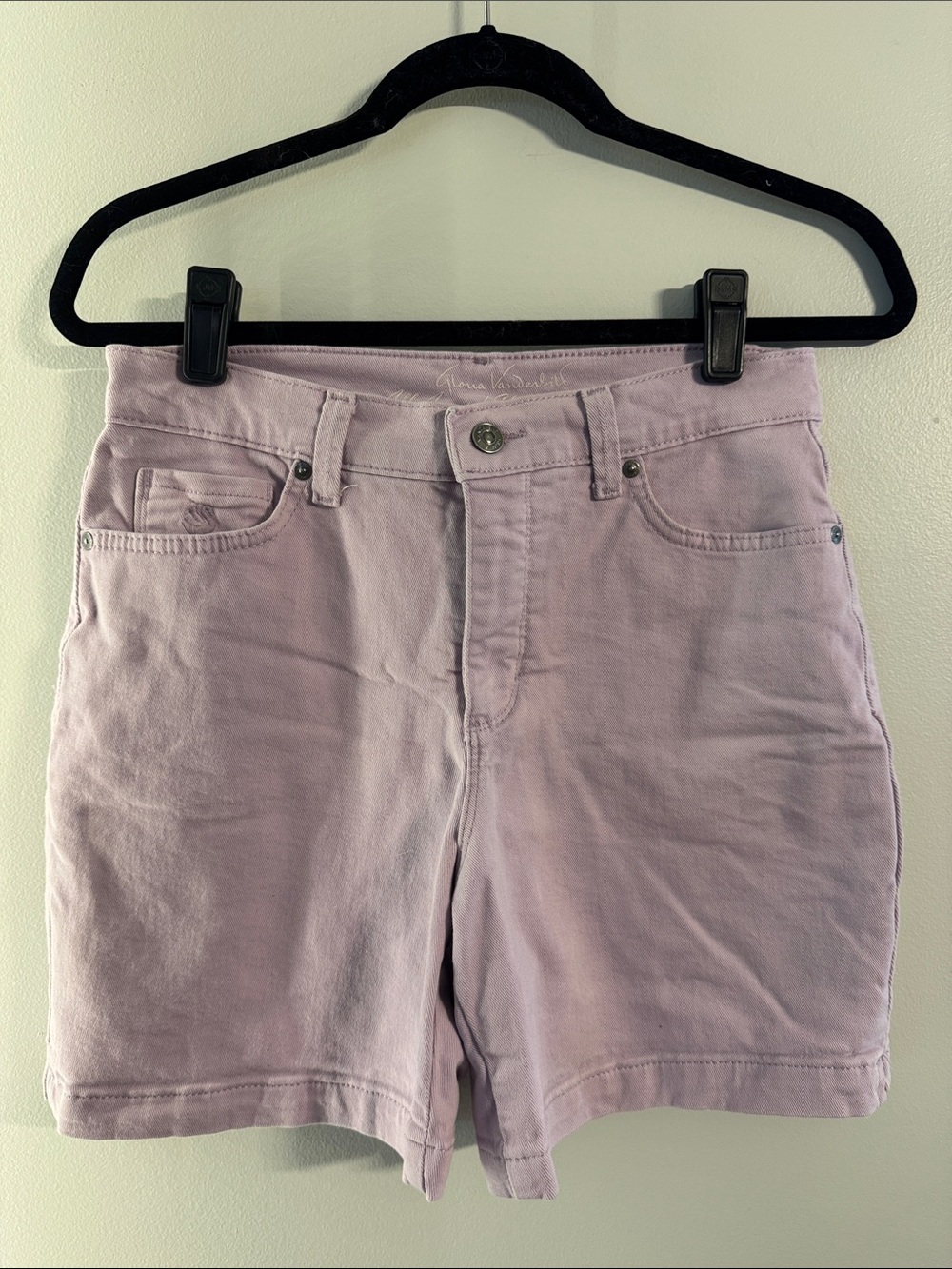 Gloria Vanderbilt Light Lavender Jean Shorts